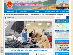 'hatinh.gov.vn' screenshot