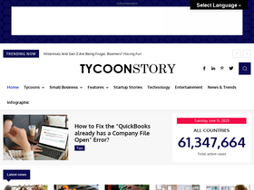 'tycoonstory.com' screenshot