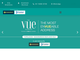 'thevueresidences.in' screenshot