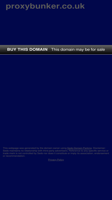 proxybunker.co.uk