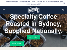 maverickcoffee.com.au homepage screenshot