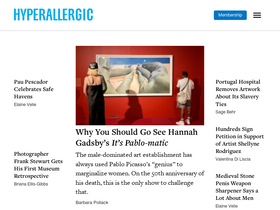 'hyperallergic.com' screenshot