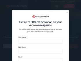 'remindermedia.com' screenshot