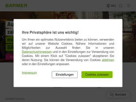 'barmer.de' screenshot
