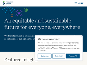 'popcouncil.org' screenshot