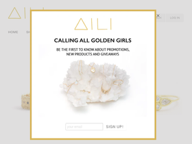 ailijewelry.com homepage screenshot