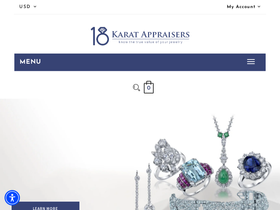 18karatappraisers.com homepage screenshot