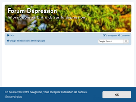 'forum-depression.com' screenshot