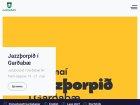 'gardabaer.is' screenshot