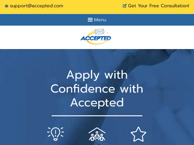 'accepted.com' screenshot