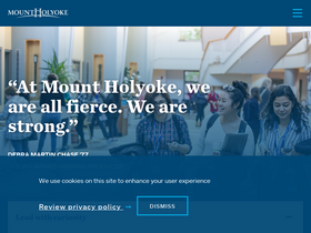 'mtholyoke.edu' screenshot