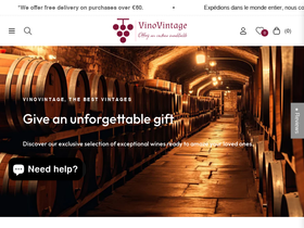 vinovintage.fr homepage screenshot