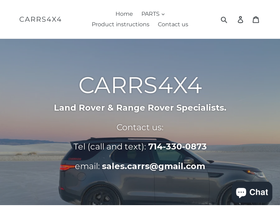 carrs4x4.com homepage screenshot