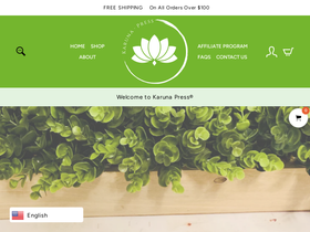 karunapress.com homepage screenshot