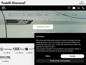'fratelligiacomel.it' screenshot