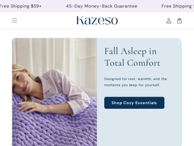 Kazeso homepage screenshot