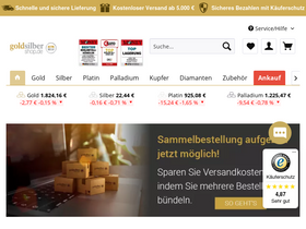 'goldsilbershop.de' screenshot
