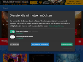 'ufa-duesseldorf.de' screenshot