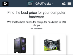 'gputracker.eu' screenshot