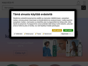 'hajuvesi.fi' screenshot