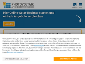'photovoltaik-angebotsvergleich.de' screenshot
