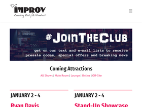 'dcimprov.com' screenshot
