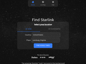 'findstarlink.com' screenshot