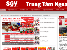 'sgv.edu.vn' screenshot