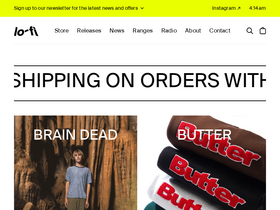 'lofistore.com.au' screenshot