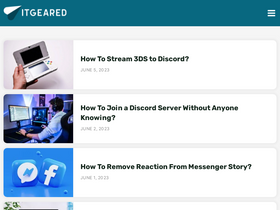 'itgeared.com' screenshot