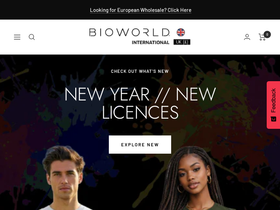 Bioworld International UK homepage screenshot