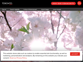 'destinationtoronto.com' screenshot
