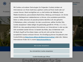 'allianz.de' screenshot