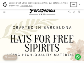 pokijombahats.com homepage screenshot