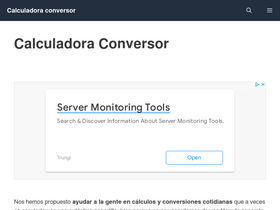 'calculadoraconversor.com' screenshot