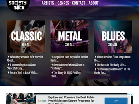 'societyofrock.com' screenshot