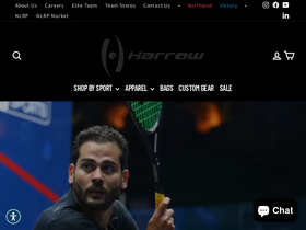 Harrow Sports homepage screenshot