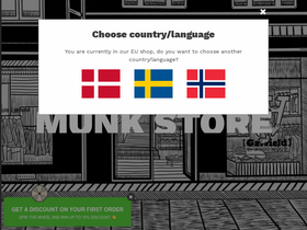 munkstore.com homepage screenshot