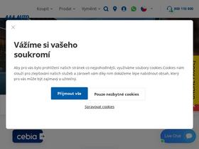 'aaaauto.cz' screenshot