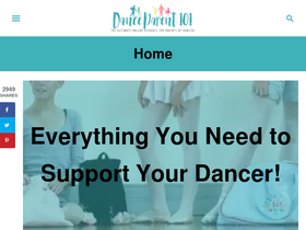 'danceparent101.com' screenshot