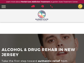 'gardenstatetreatmentcenter.com' screenshot