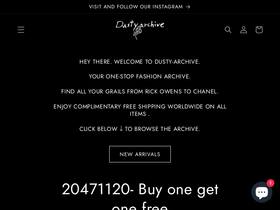 dusty-archive.com homepage screenshot