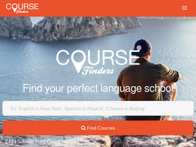 'coursefinders.com' screenshot