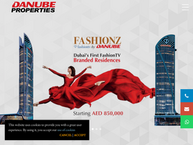 'danubeproperties.ae' screenshot