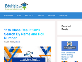 'eduhelp.pk' screenshot