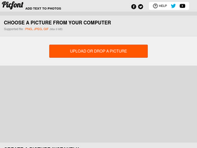 'picfont.com' screenshot