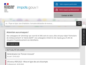 'adel.impots.gouv.fr' screenshot
