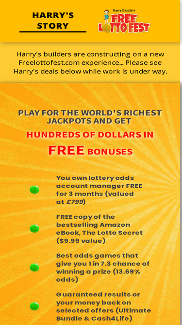 Free lotto clearance sites