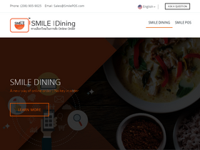 'tenderca.smiledining.com' screenshot