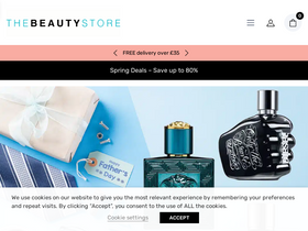 'thebeautystore.com' screenshot